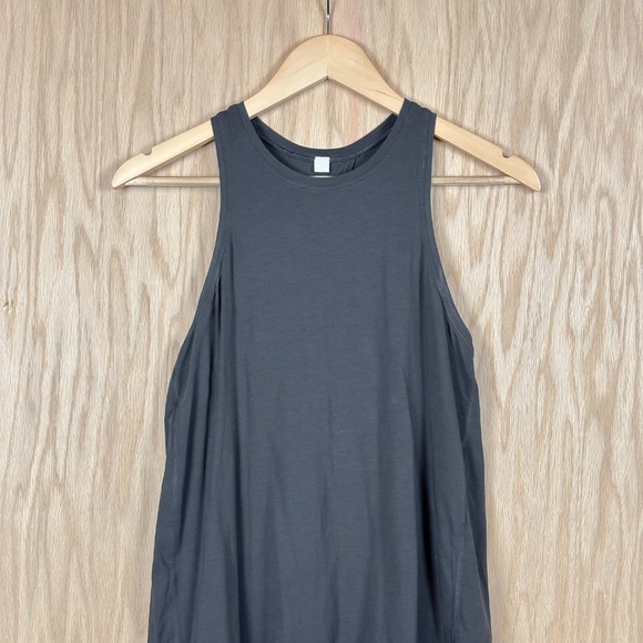 Lululemon All Tied Up Tank Split Back Heck Neck Tank Top Graphite Grey - Picture 5 of 12